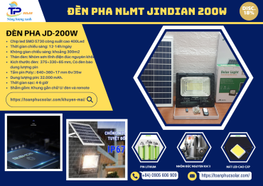 ĐÈN PHA JDJINDIAN 200W - JD8200L