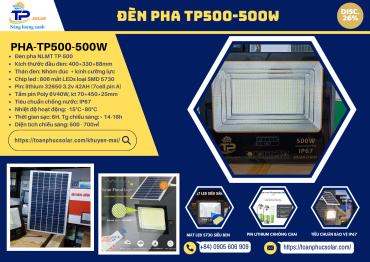 ĐÈN PHA PHỔ THÔNG TP-SOLAR CÔNG SUẤT 500W