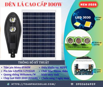 ĐÈN LÁ 100W
