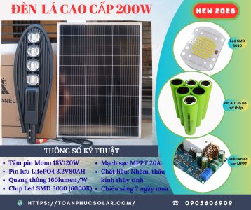 ĐÈN LÁ 200W