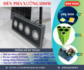 ĐÈN PHA XƯỞNG - CHỐNG CHÁY NỔ 200W