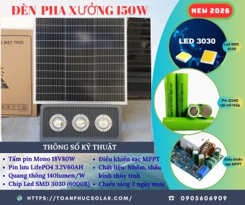 ĐÈN PHA XƯỞNG - CHỐNG CHÁY NỔ 150W