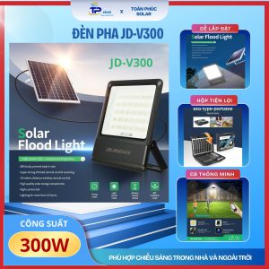 ĐÈN PHA NĂNG LƯỢNG MẶT TRỜI JINDIAN 300W JD-V300